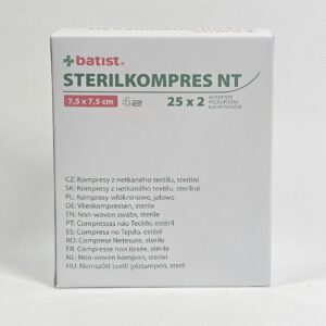 Compresă sterilă nețesută 4W 7.5*7.5cm a'2pcs-25pcs